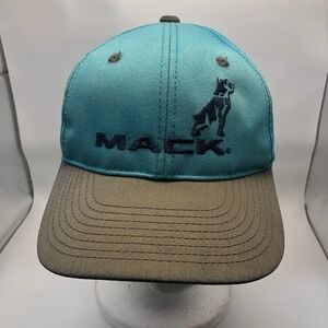 Vintage Mack Trucks Hat Tri-State Truck‎ Center 70 Years Teal Tan Baseball Cap